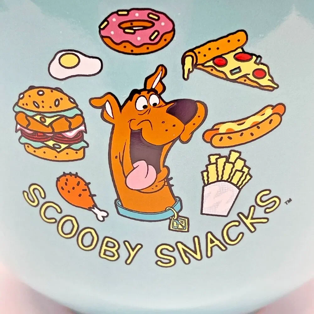 Silver Buffalo Scooby-Doo Ceramic Ramen Noodle/Rice Bowl w/ Silver Chopsticks